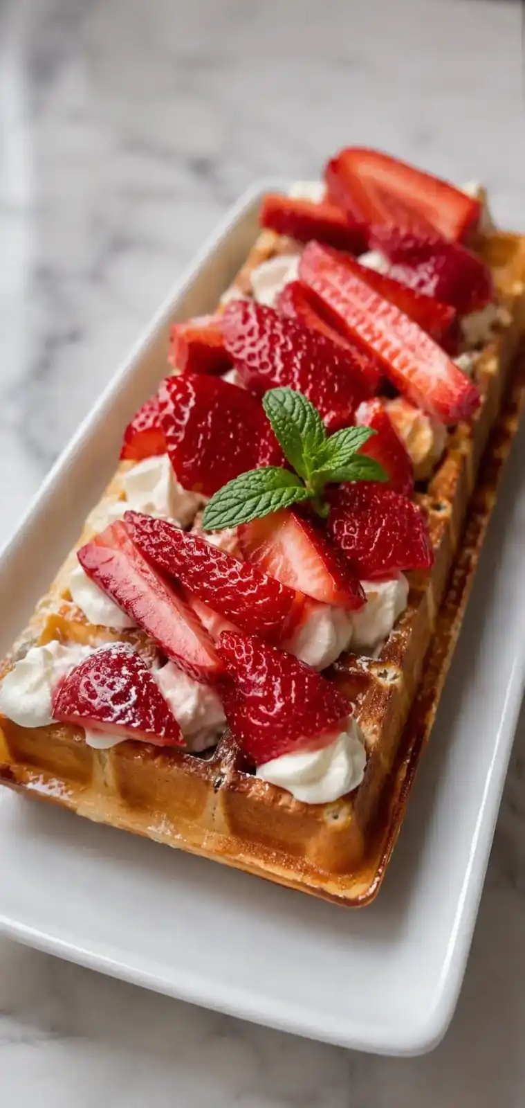 strawberry waffle