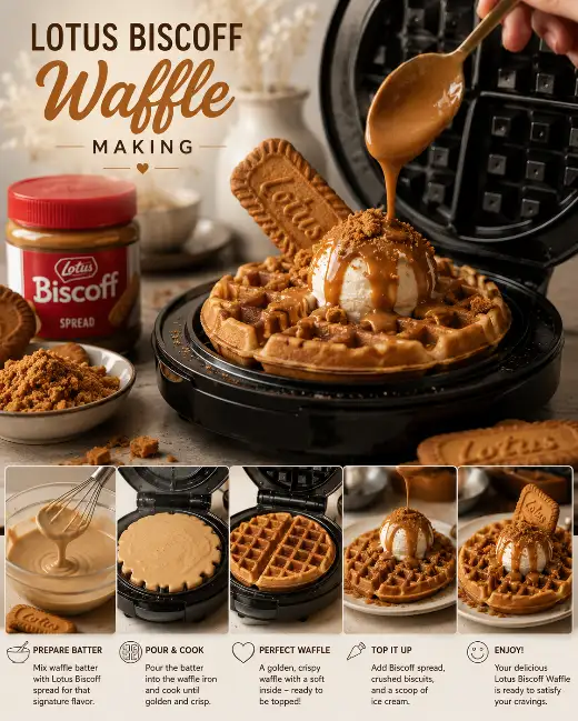 lotus biscoff waffle