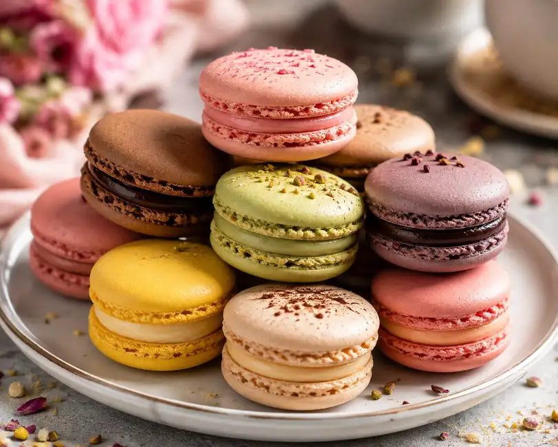 colourful macarons
